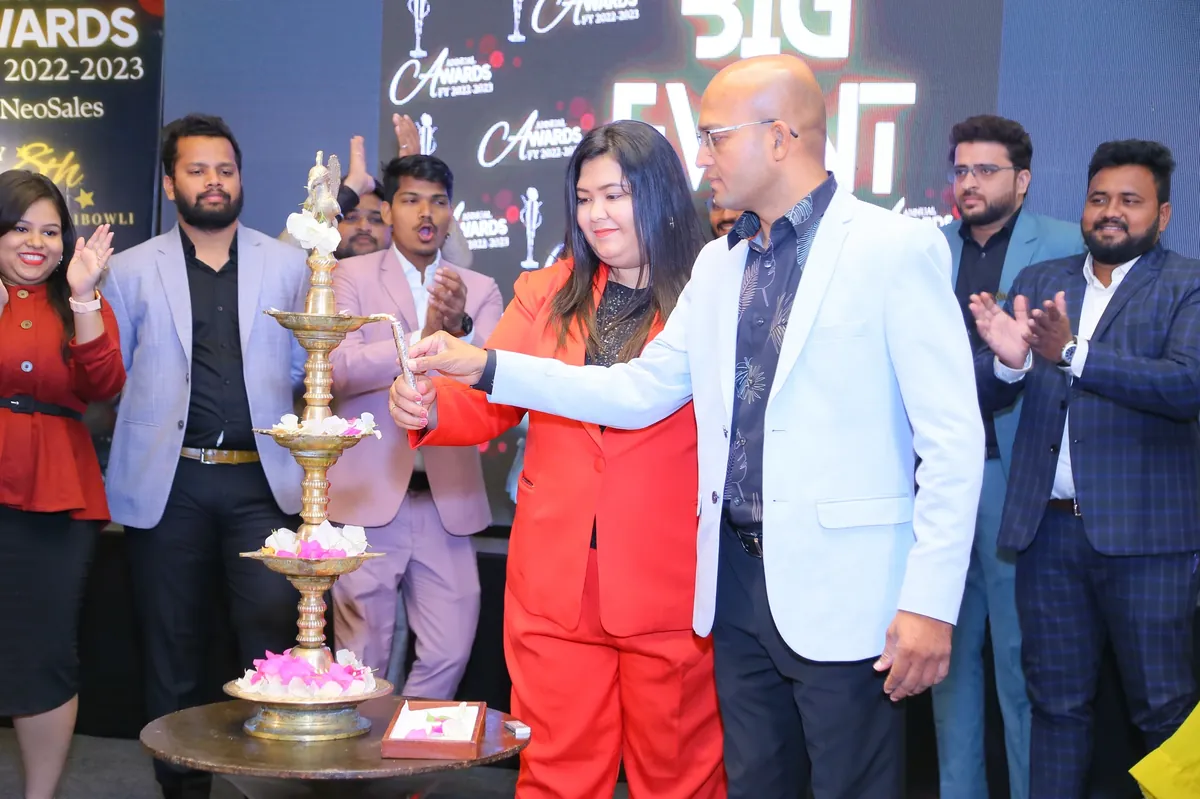 Big event — Annual Awards · Lamp lighting ceremony at BankEzee